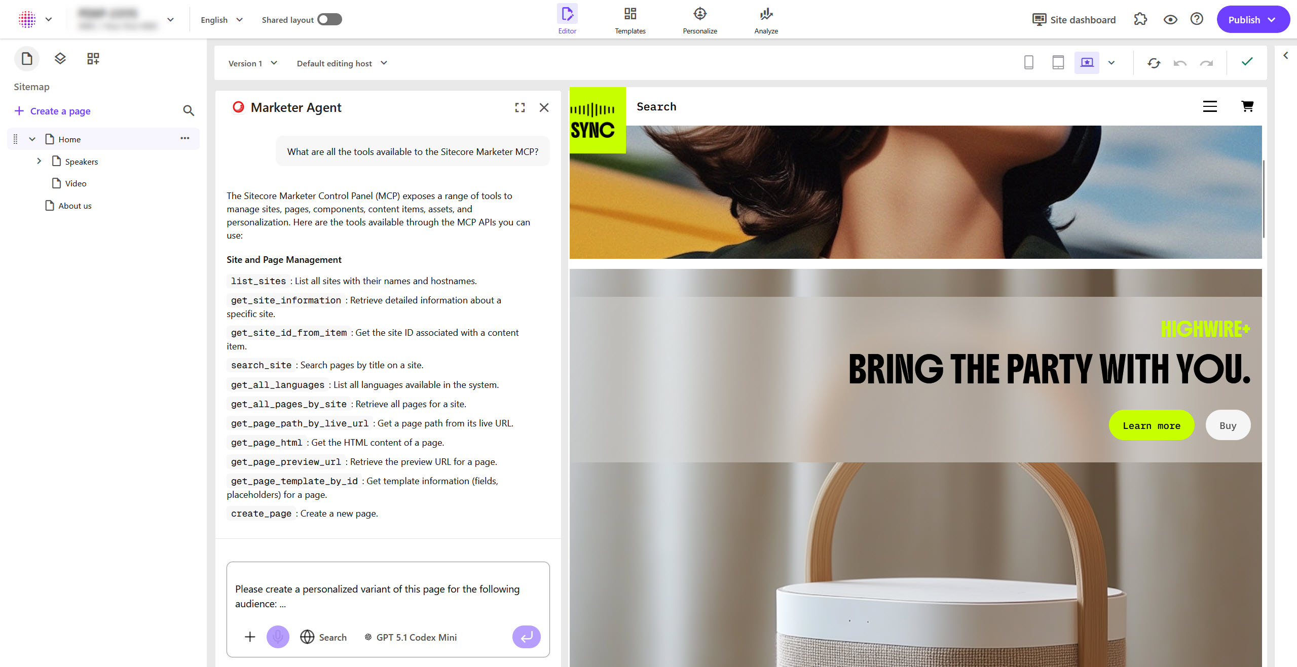 Build agentic Marketplace apps by integrating the Marketer MCP